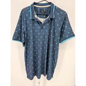 Trunks Surf & Swim Mens Sz M Short Sleeve Polo Shirt Navy Blue